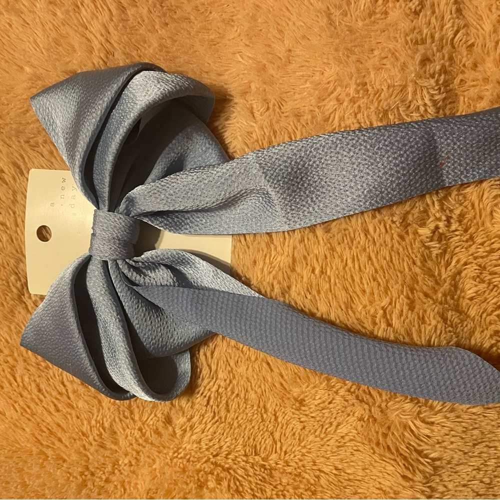 a new day Light Blue Hair Bow